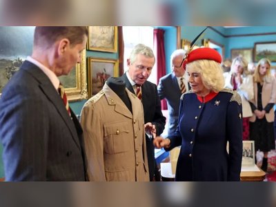 Queen Camilla Honors Late Father at Catterick Garrison: Presents Medals to Royal Lancers